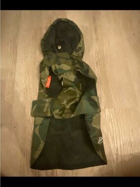 Camouflage Dog Jacket with Hood